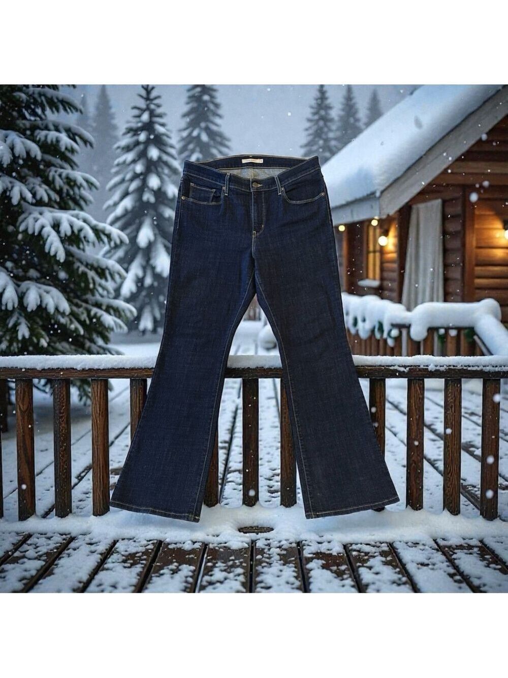 Levi Strauss Classic Bootcut Jeans Womens 12 31 X 30 Mid-Rise Western Cowgirl